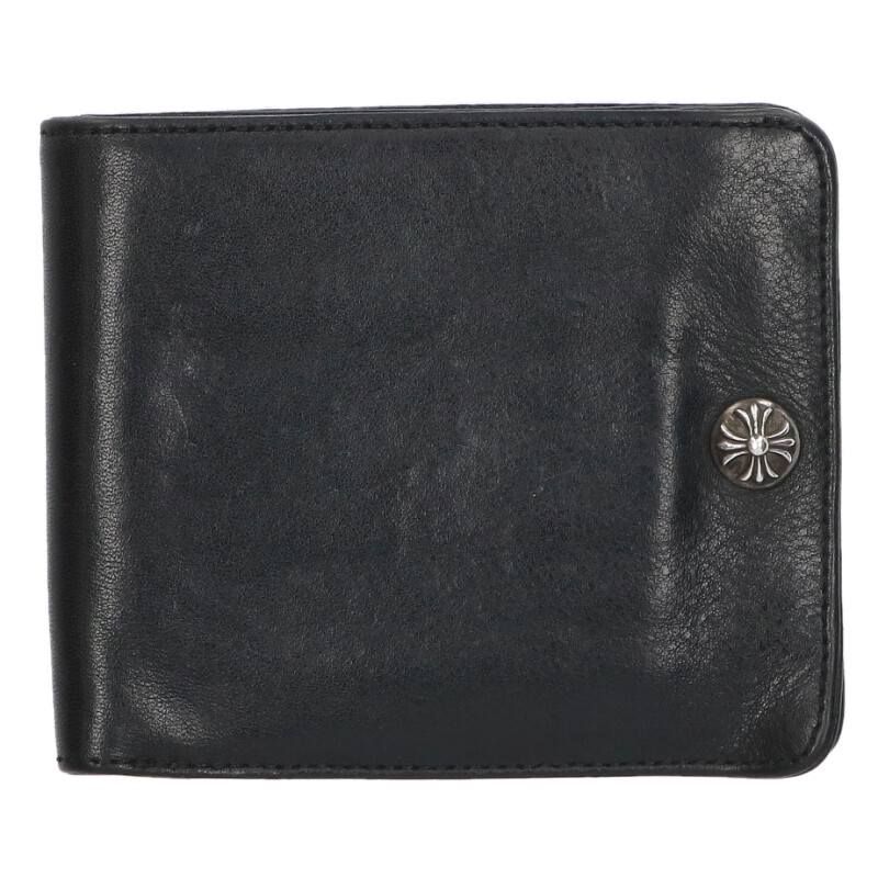 クロムハーツ 1SNAP/1スナップ クロスボールボタンレザーウォレット