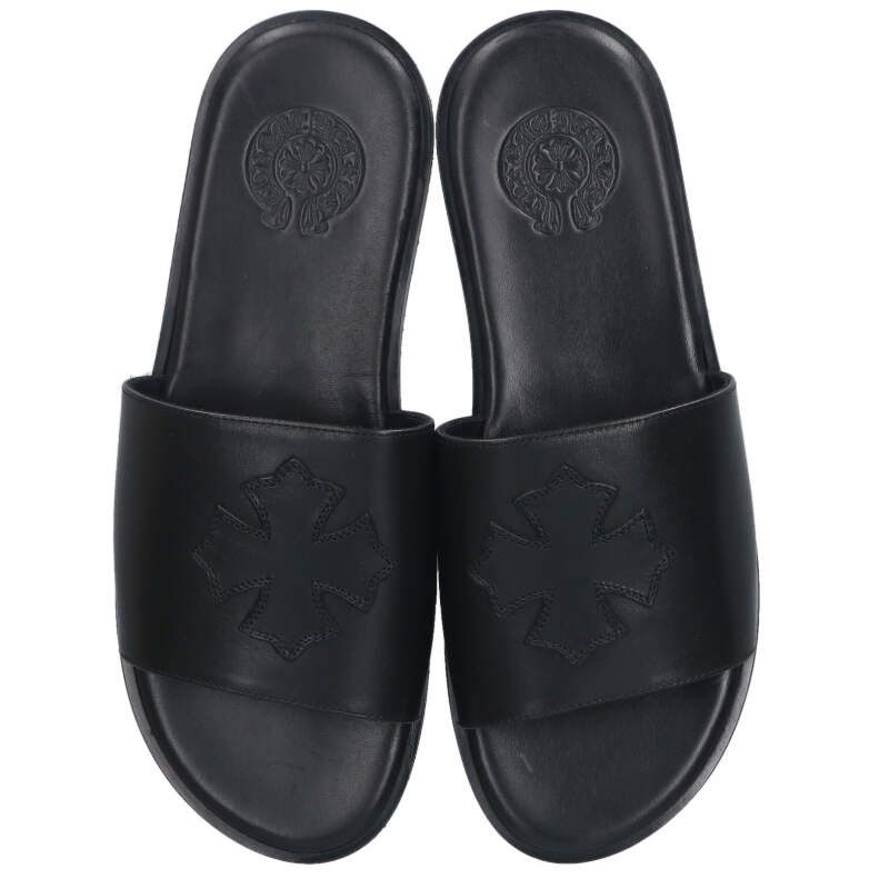 クロムハーツ CH SLIDE LEATHER CHプラスパッチレザーサンダル クロムハーツ CH SLIDE LEATHER CHプラスパッチレザーサンダル メンズ