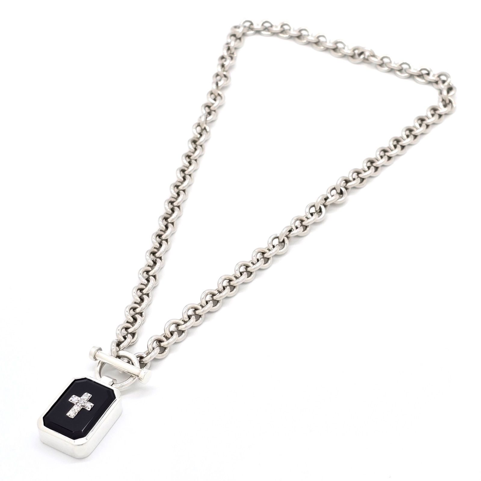 定価15.4万★Justin Davis ダイヤモンド装飾エンブレムネックレス2 定価15.4万☆Justin Davis ダイヤモンド装飾エンブレムネックレス2