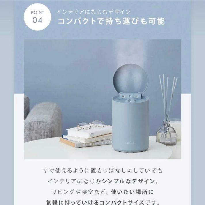 SALONIA サロニア ピュアブライトスチーマー スチーマー グレー プラス