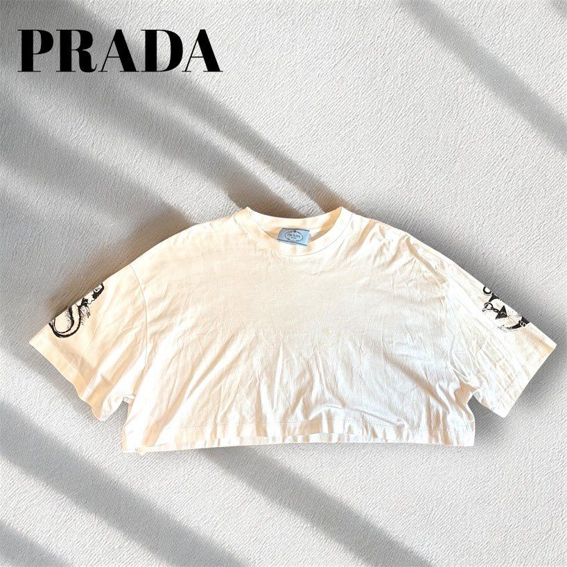 ☆ PRADA プラダ クロップドTシャツ サイズM - メルカリ