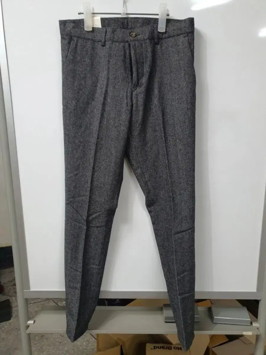 メンズ カジュアル スーツ ウール ズボン スリムフィット