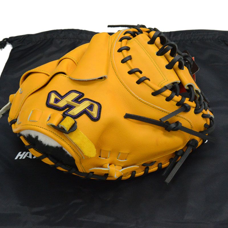 ハタケヤマ硬式グローブ K-M1Y イエロー 硬式用【ハタケヤマ】K SERIES捕手用K-M1 - ますかスポーツ