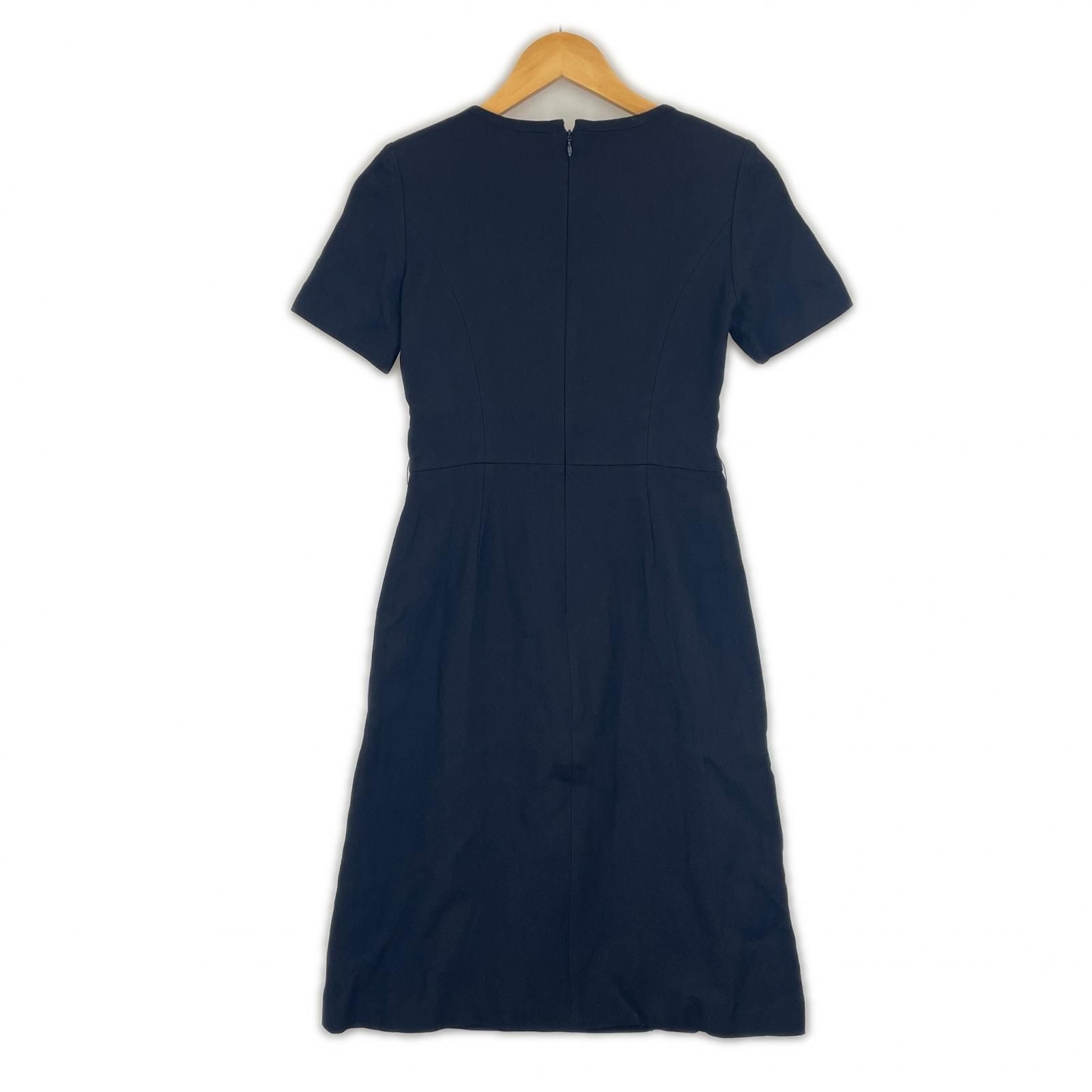 クレージュ　　ワンピース　ジャケット　未使用品 美品 courreges クレージュ 無地 春夏 SS ワンピース ウール ブラック