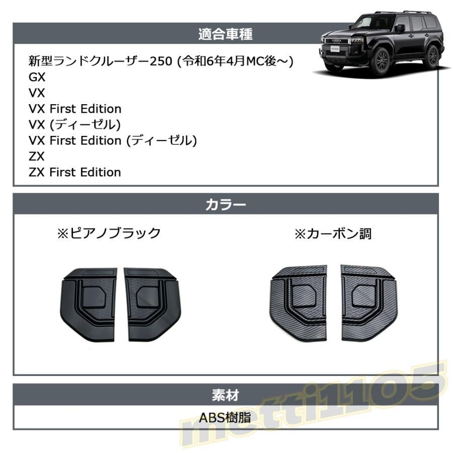 新型 ランドクルーザー 250 LC250 バックドアガーニッシュ 1P
