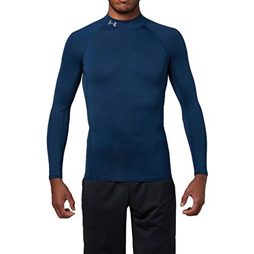 [アンダーアーマー] ヒートギアアーマーモックロングスリーブ(ゴルフ/長袖ベースレイヤー) 1313383 メンズ ADY/RGY 日本 SM-(日本サイズS相当) [ADY/RGY] [S]