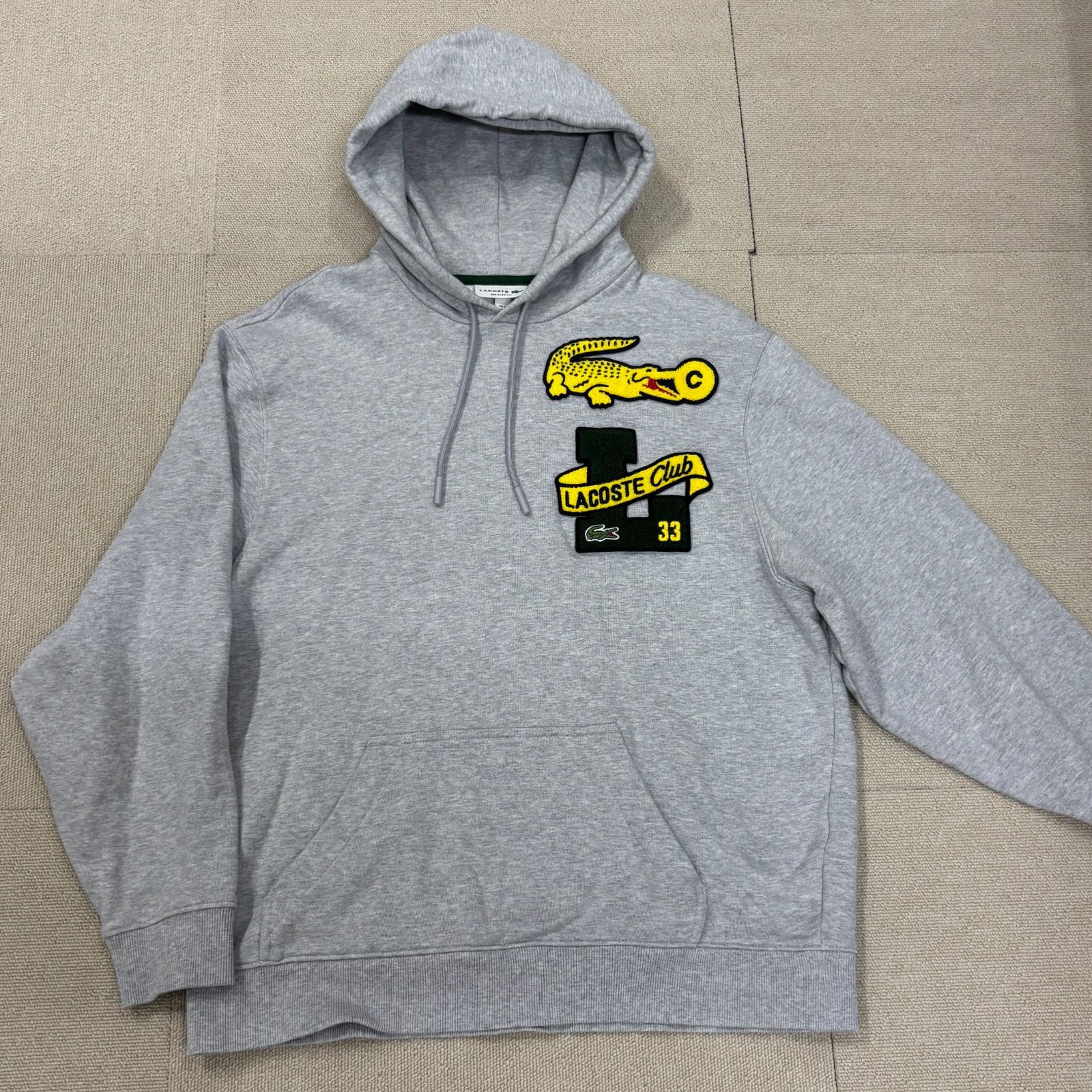 ☆ LACOSTE ラコステ ヘリテージワッペンスウェットフーディー