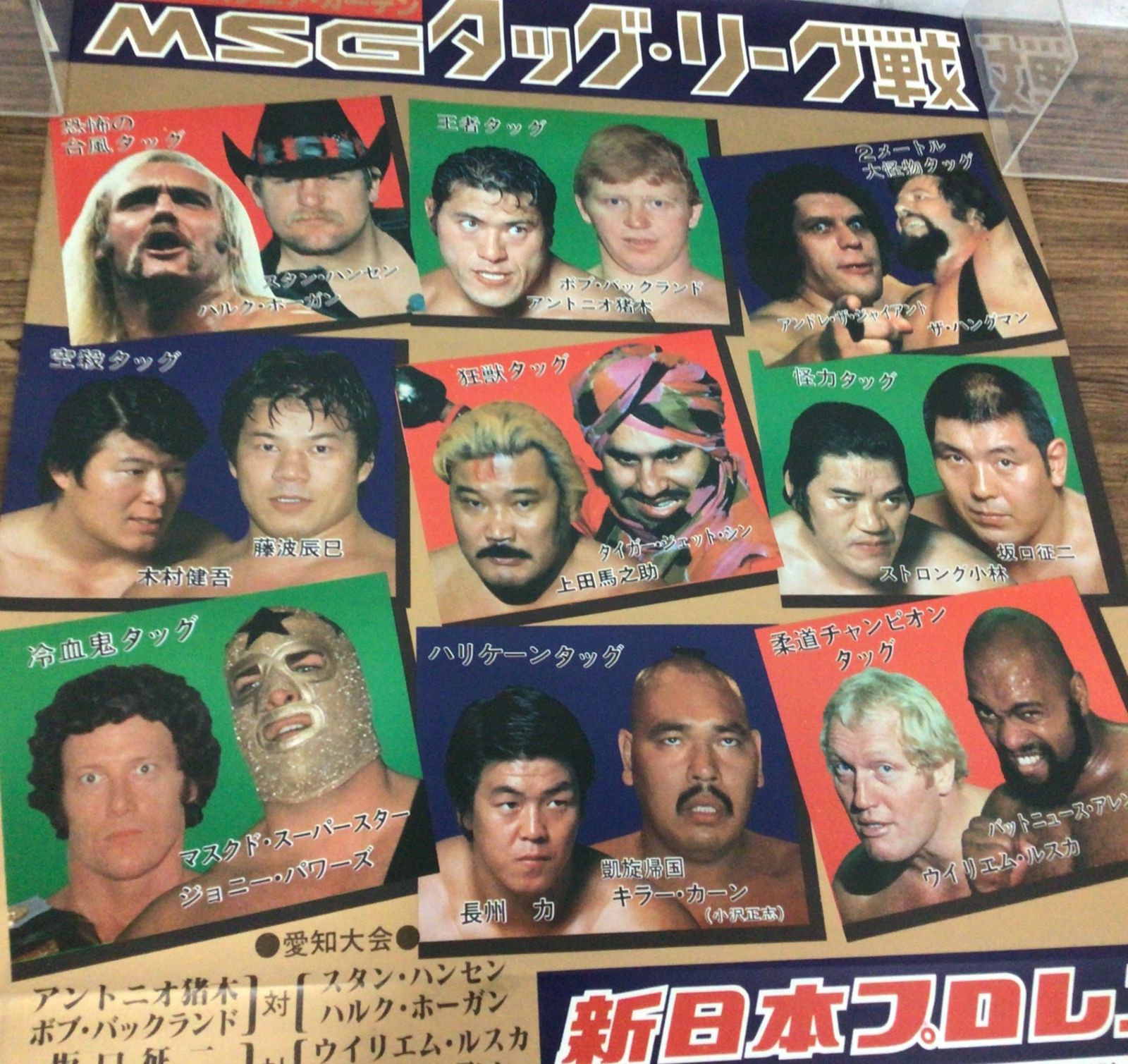 11283 新日本プロレス 興行用ポスター 第1回MSGタッグリーグ戦 1980 12