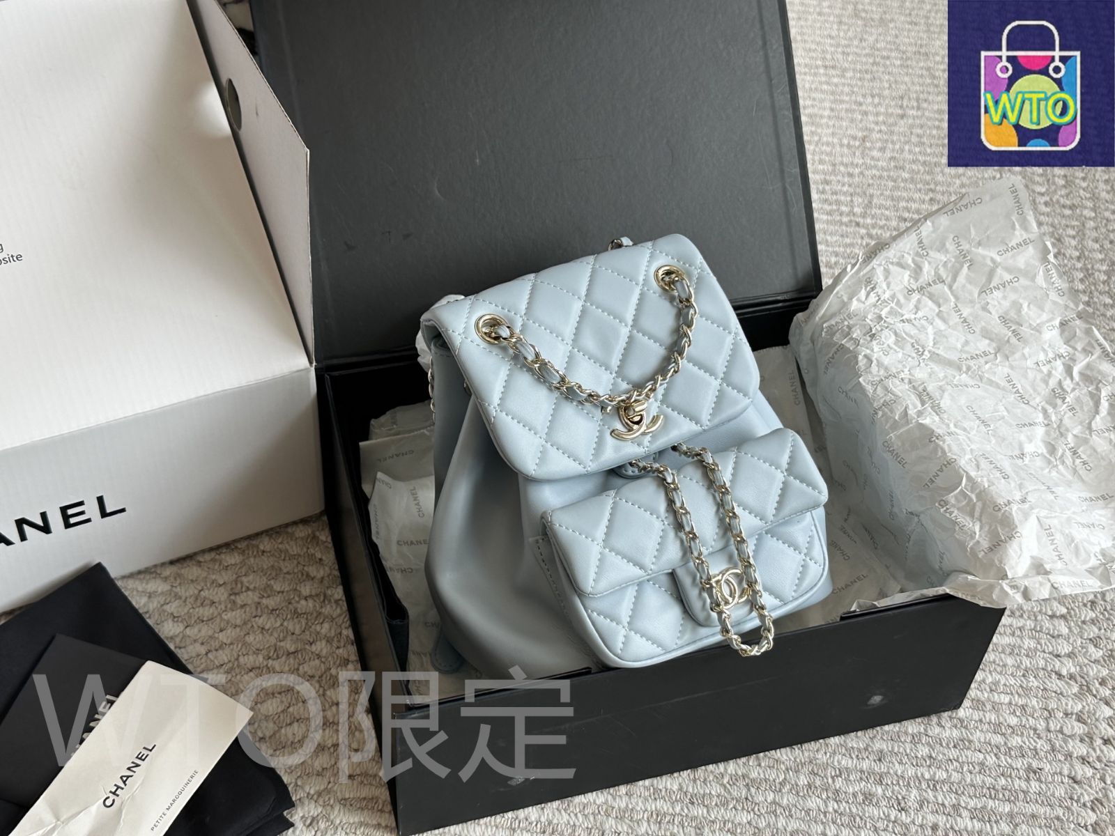 新品未使用　Chanel シャネル　リュック バックパック　duma シャネル Duma バックパック スモールサイズ キャビアスキン (CHANEL