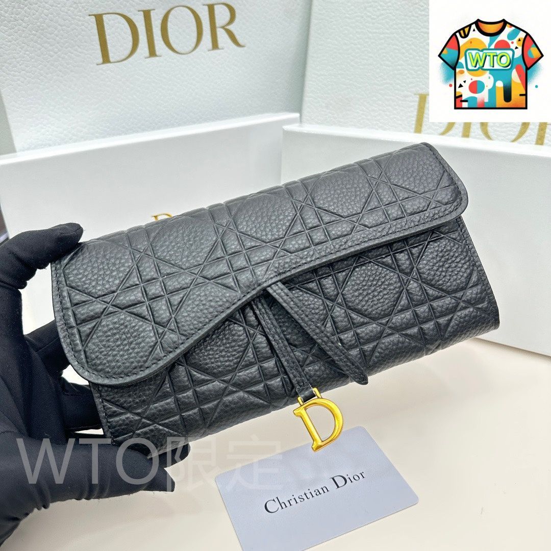 今日特価】Dior ディオール 最新人気ウォレット 輸入小牛皮で仕上げ