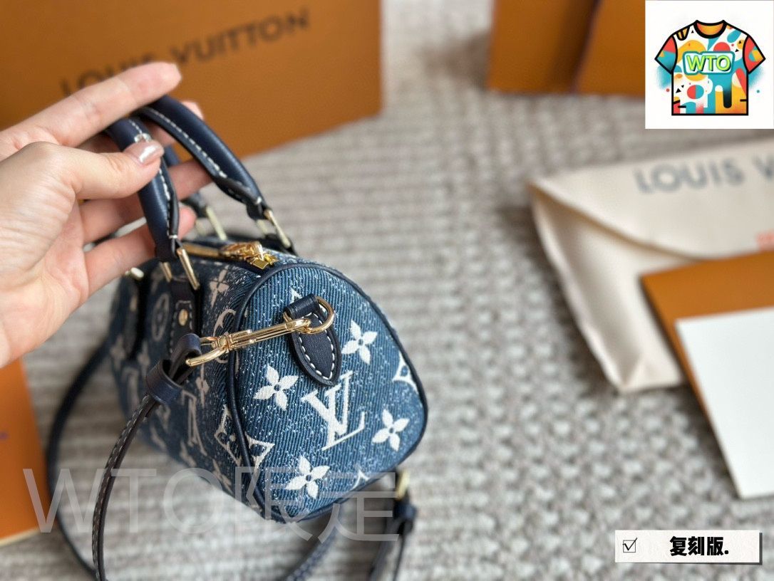 新品未使用 ルイ ヴィトン モノグラムデニム ナノスピーディ LOUIS VUITTON ルイヴィトン ナノ・スピーディ モノグラム・デニム