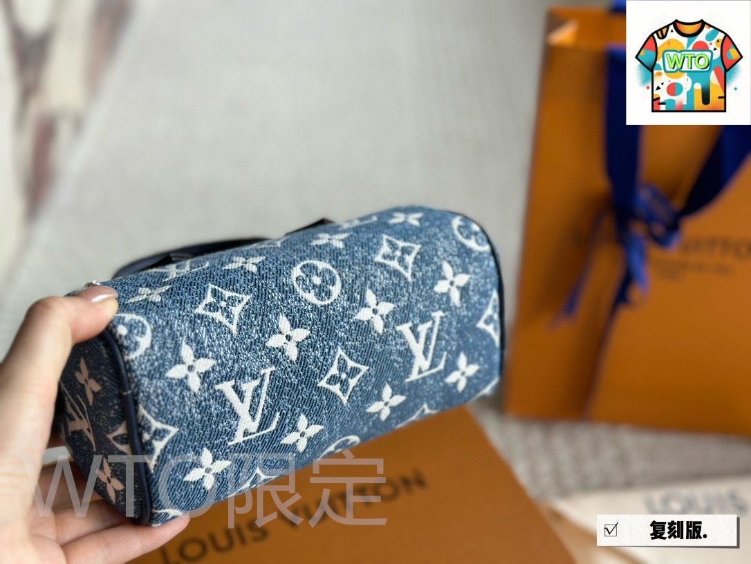 新品未使用 ルイ ヴィトン モノグラムデニム ナノスピーディ デニム好きにはたまらない☆】ルイヴィトン ナノ スピーディ (Louis