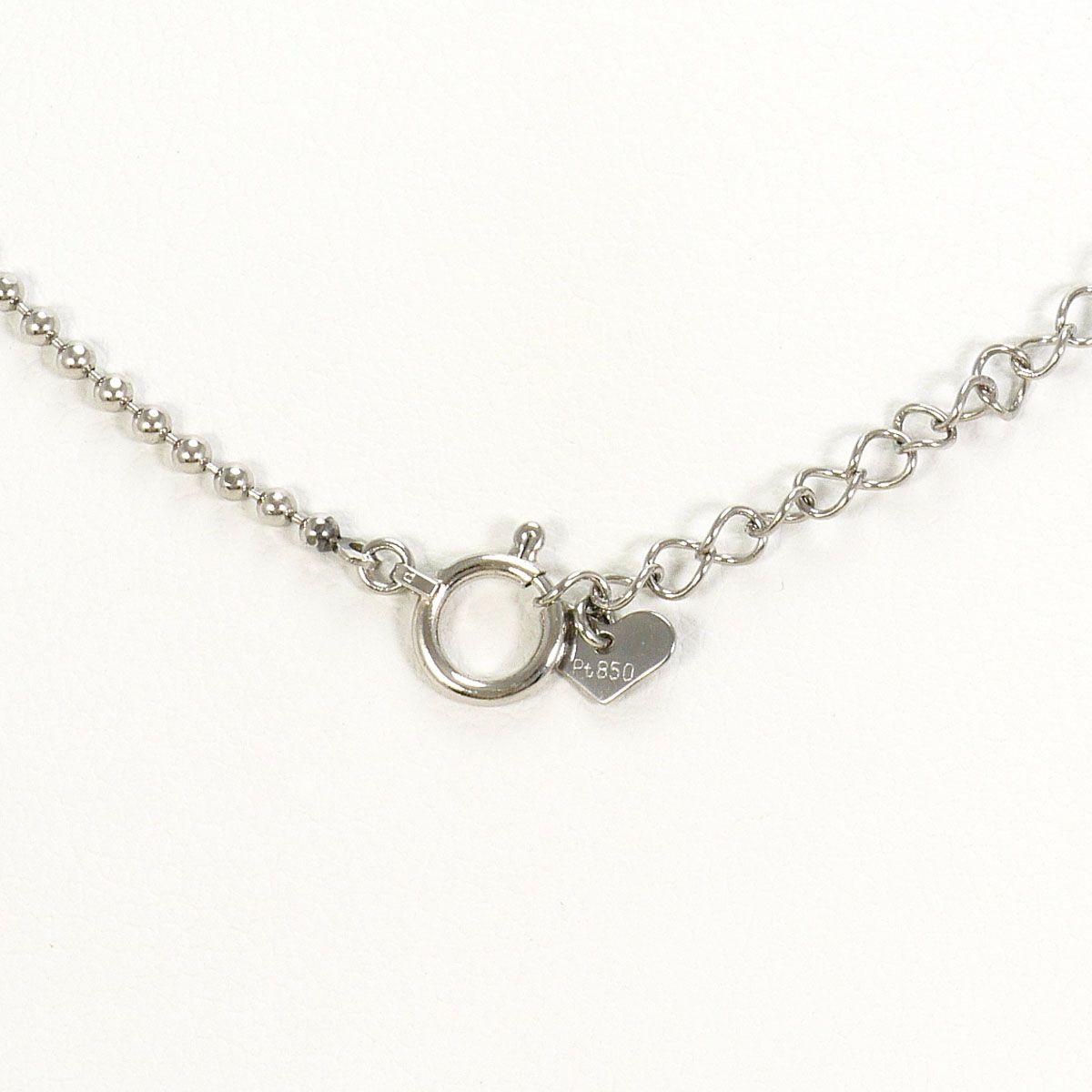 PT850/プラチナ ネックレス ダイヤモンド 1.00ct 鑑別書 総重量約6.7g