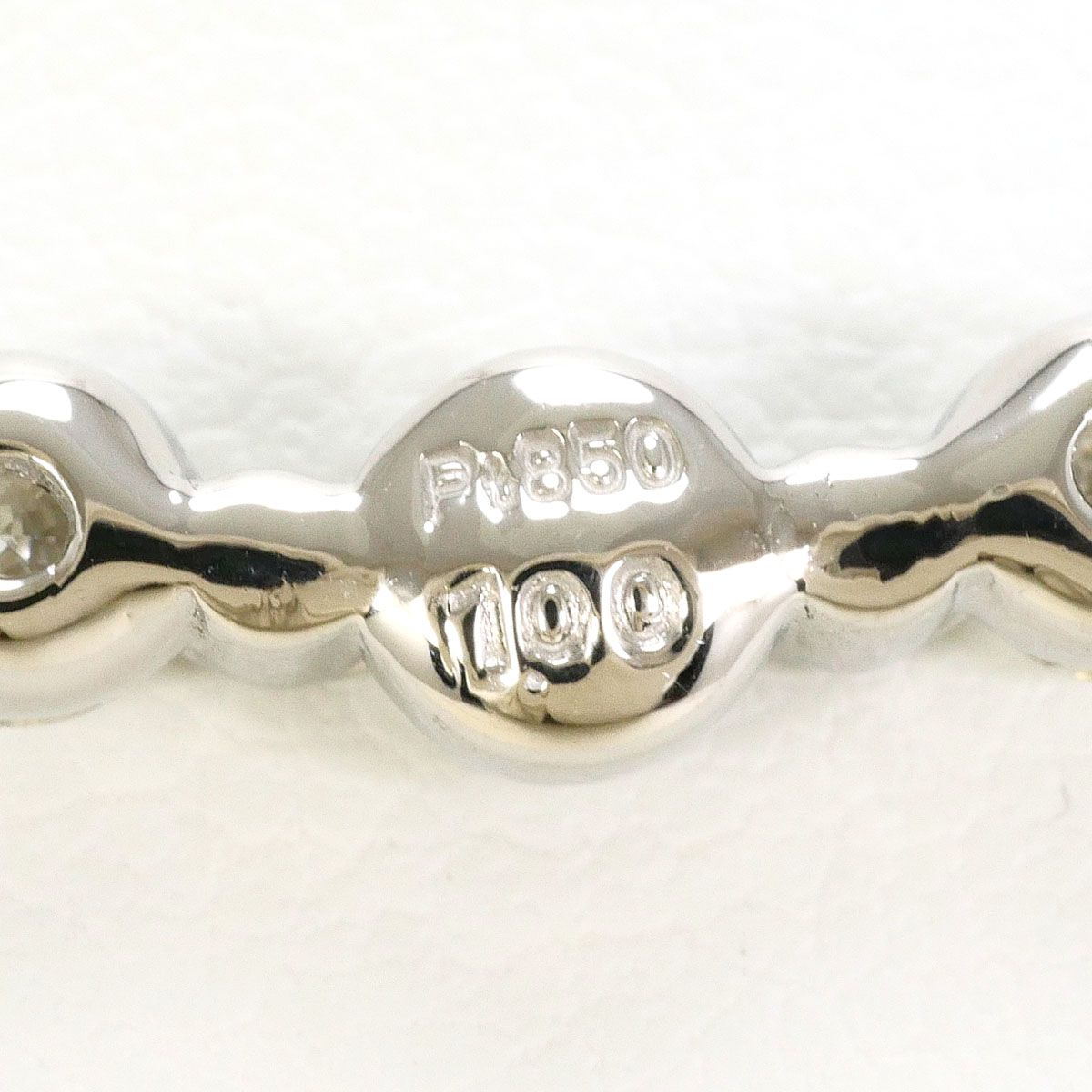 PT850/プラチナ ネックレス ダイヤモンド 1.00ct 鑑別書 総重量約6.7g