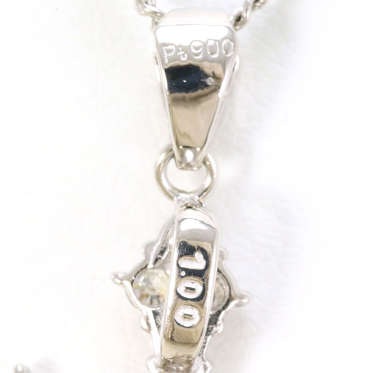 鑑別書ありpt900/pt850　プラチナ天然ダイヤモンドネックレス PT900/プラチナ PT850/プラチナ ネックレス ダイヤモンド 1.00ct 鑑別