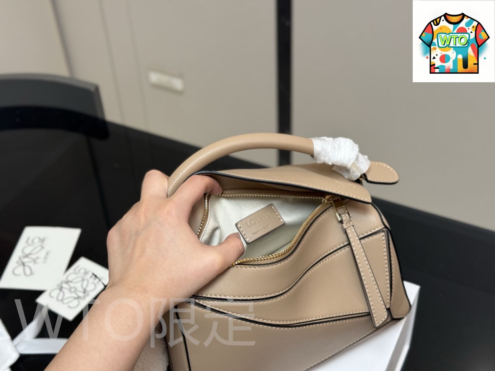 今日特価】Loewe ロエベ ジオメトリックバッグ パズルエッジ 高品質