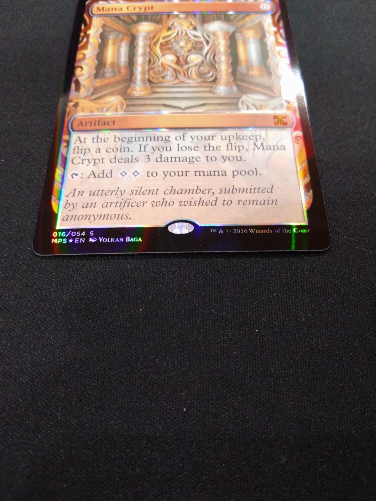 MTG 魔力の墓所 Mana Crypt FOIL MPS 部分光沢 マスターピース - メルカリ