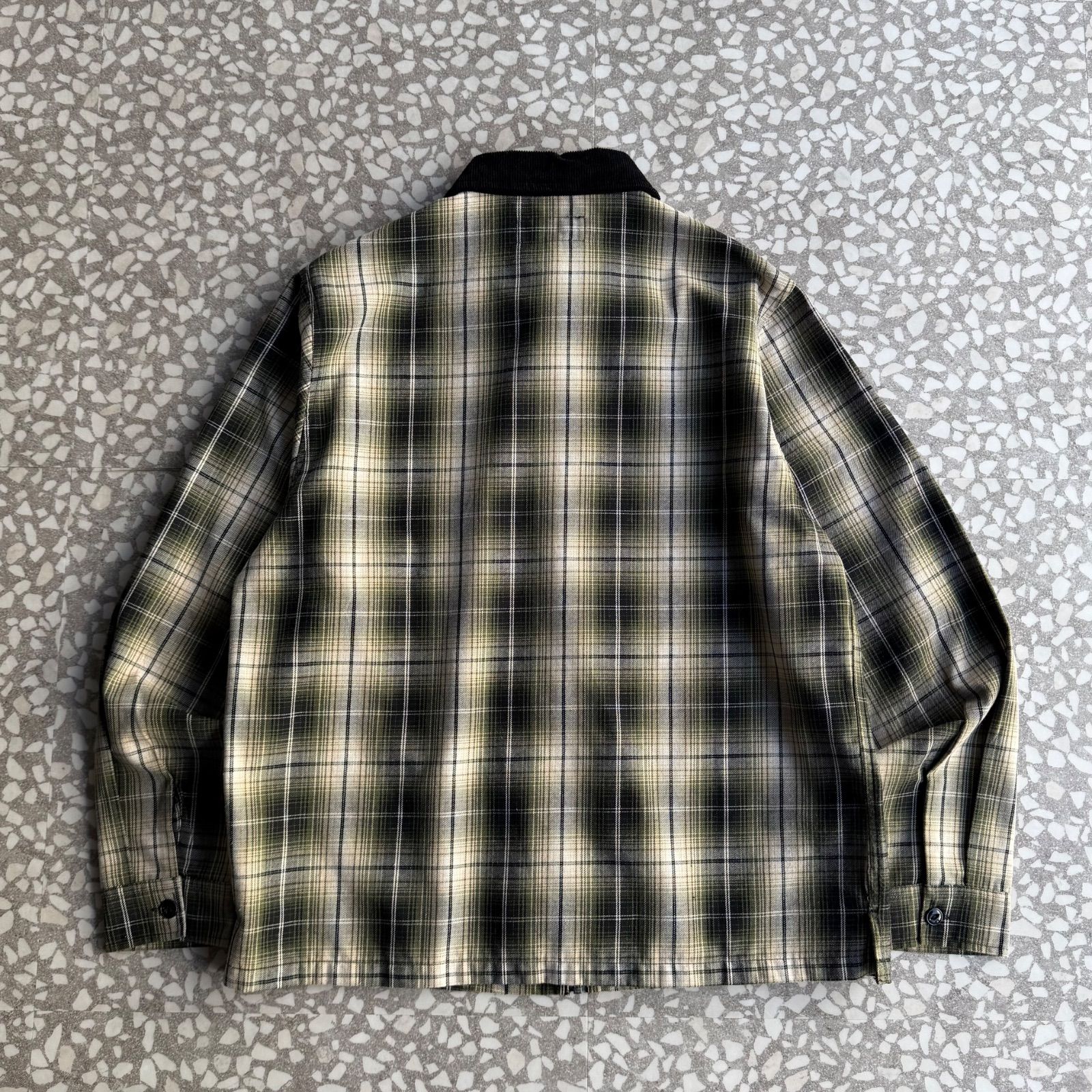 STUSSY / ombre zip shirt jacket size S ステューシー ジップシャツ