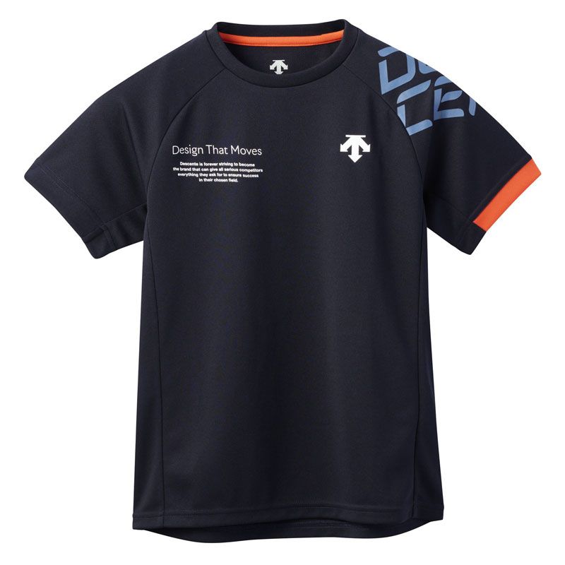 ネイビー 半袖 バレーボールシャツ 1枚までメール便OK】デサント(DESCENTE) バレーボール半袖シャツ(ユニ