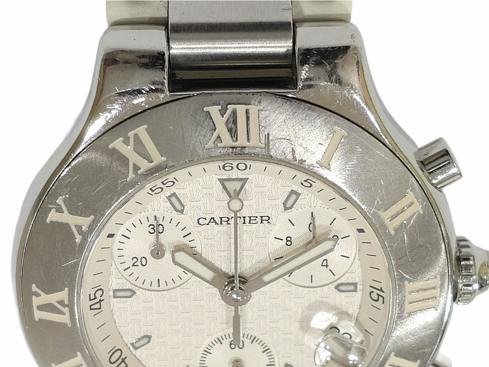 Cartier カルティエ マスト21 クロノスカフ メンズウォッチ【W378