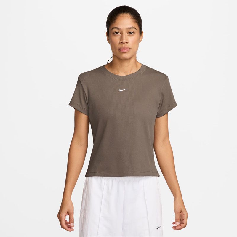 NIKE(ナイキ) ナイキ ウィメンズ NSW リブ タイツ S/S Tシャツ スポーツスタイル ウェア Ｔシャツ HV4995、(214)ミンク