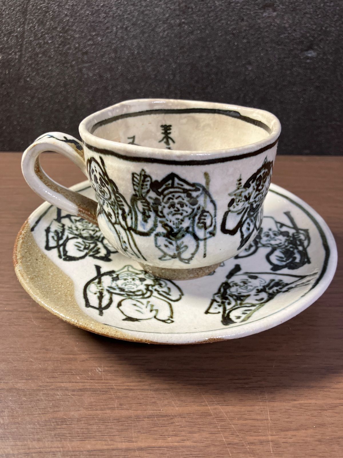 九谷古青窯 七福神 カップ&ソーサー - メルカリ