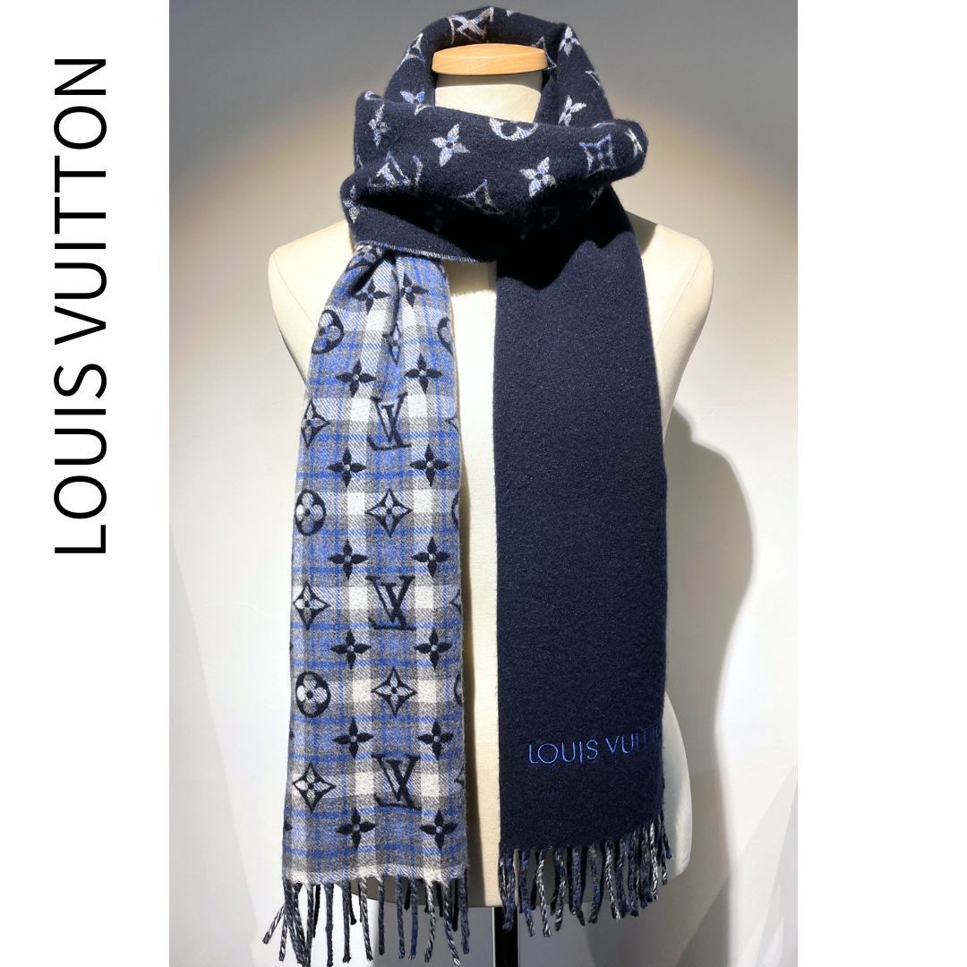 LOUIS VUITTON ルイヴィトン LV マフラー モノグラム グラディエント