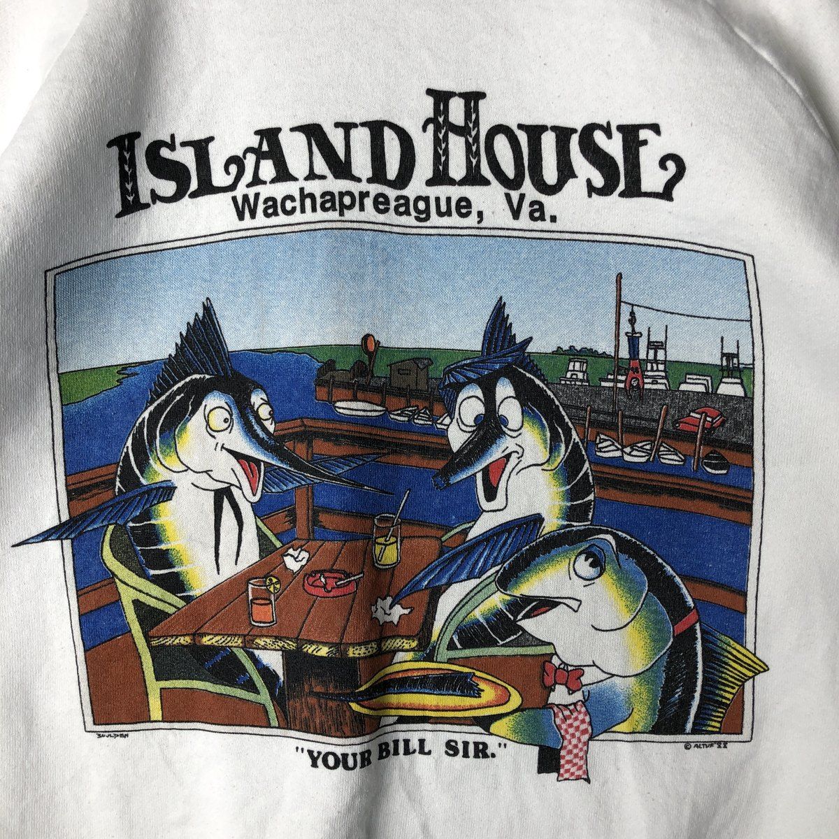 古着 90年代 フルーツオブザルーム FRUIT OF THE LOOM 魚柄