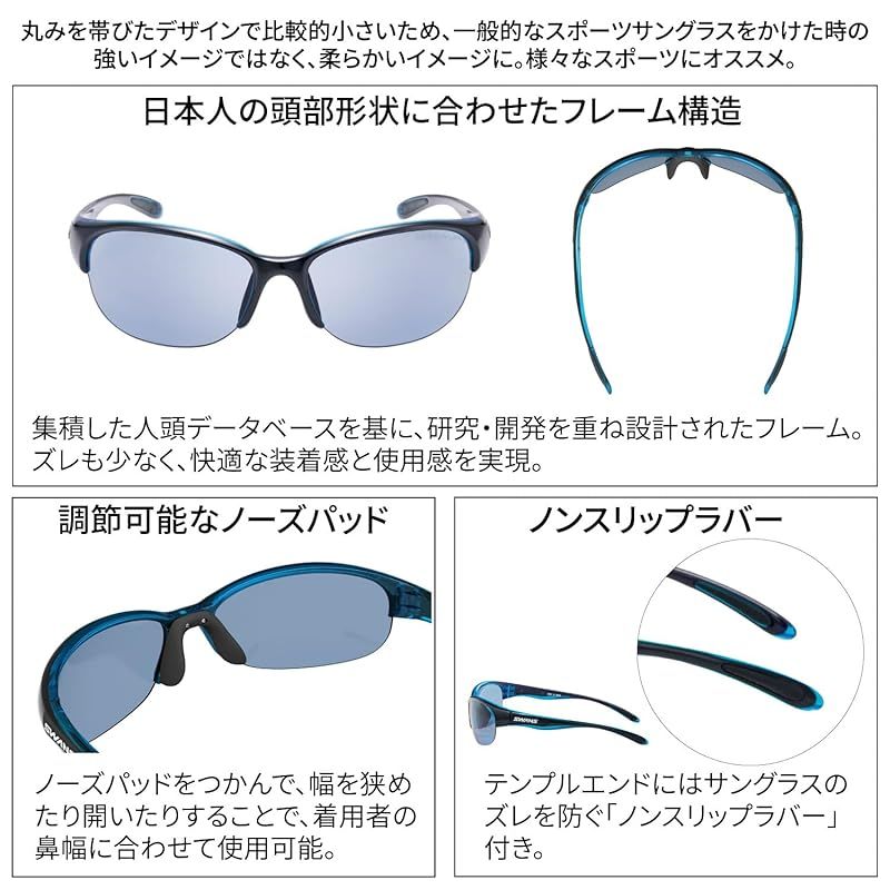 新品】 SWANS (スワンズ) スポーツ 偏光 サングラス ルナ 女性向け LN