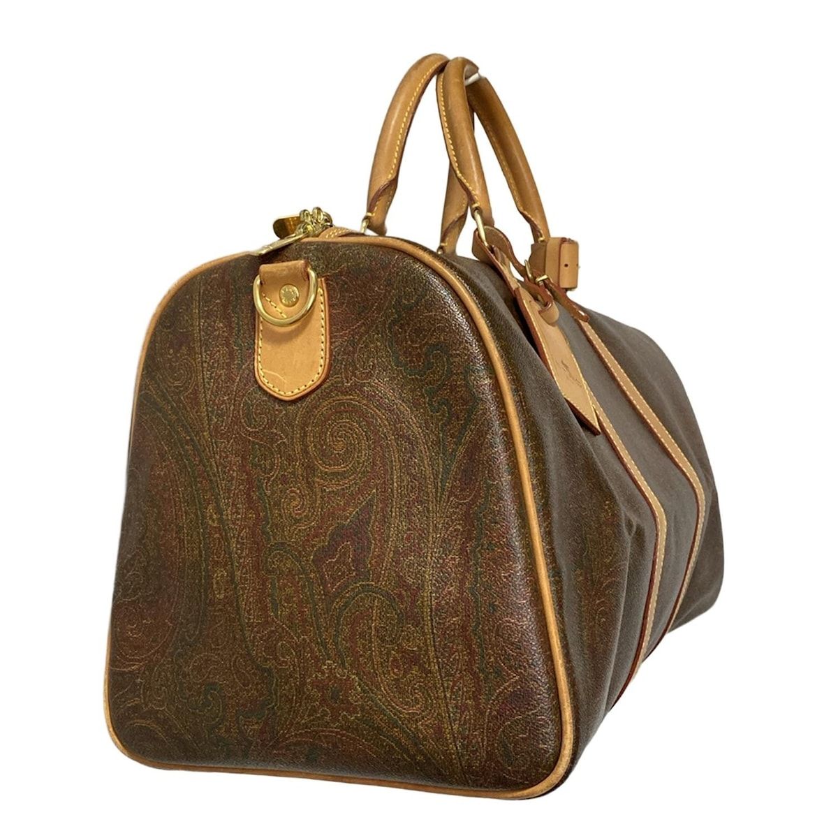 ETRO(エトロ) ボストンバッグ - ダークブラウン×ライトブラウン×マルチ