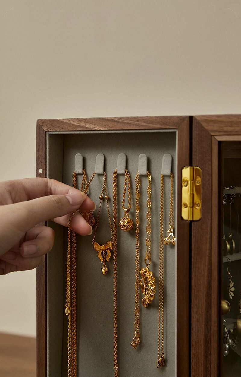 高級&儀式感 ジュエリーボックス アクセサリーケース 大容量 360回転