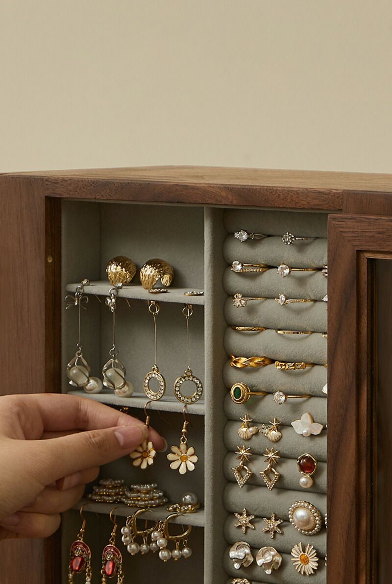 高級&儀式感 ジュエリーボックス アクセサリーケース 大容量 仕切り調整 5段 高級&儀式感 ジュエリーボックス アクセサリーケース 大容量 360回転