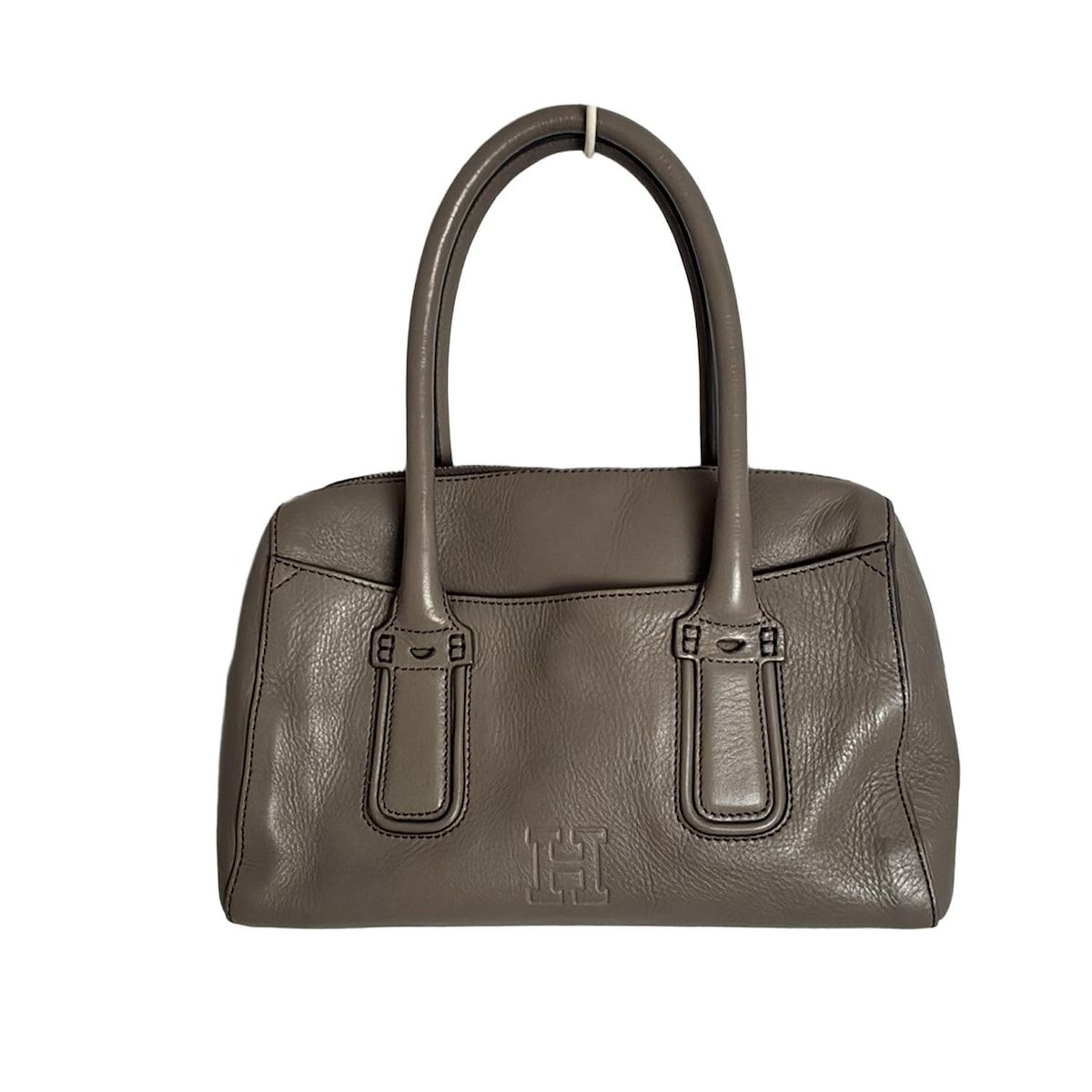 HIROFU(ヒロフ) ハンドバッグ - グレー レザー - メルカリ