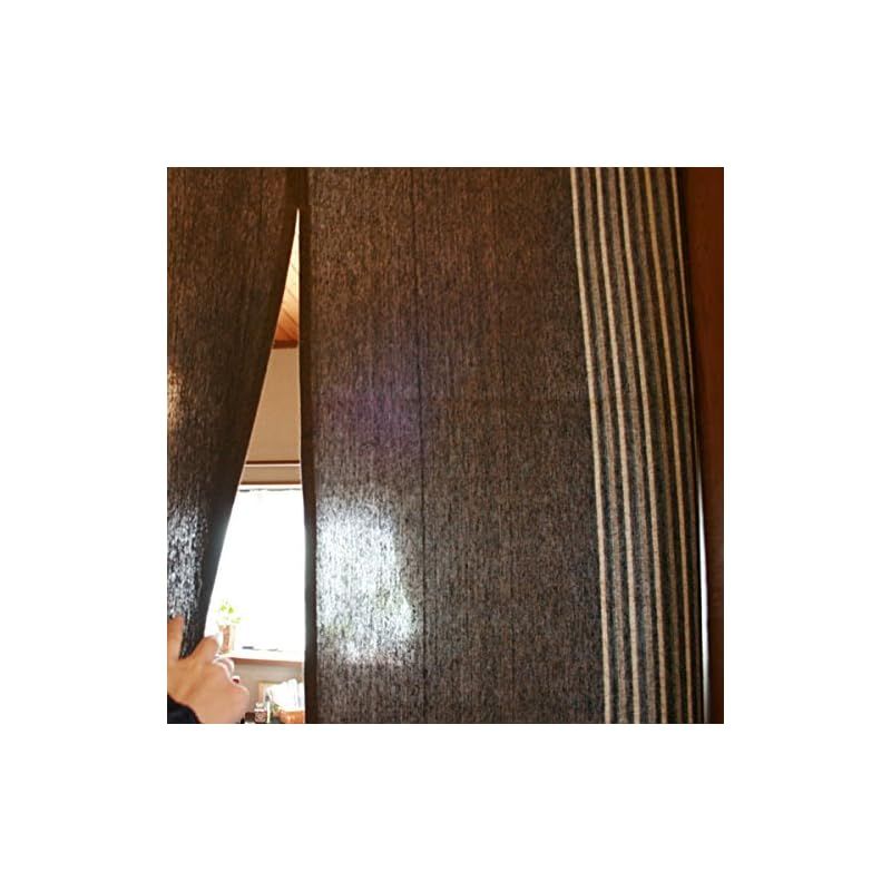 SunnyDayFabric のれん 楽 ~らく~ 焦げ茶色 和調 約幅85cmx丈150cm nccp-