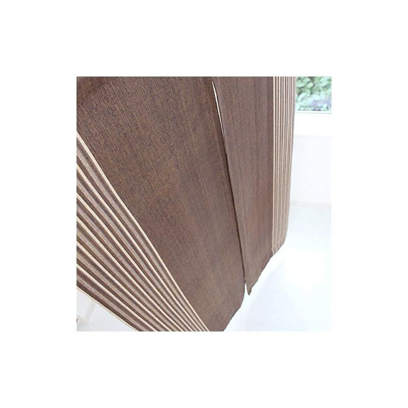 しょうだい SunnyDayFabric のれん 楽 ~らく~ 焦げ茶色 和調 約幅85cmx丈150cm nccp-