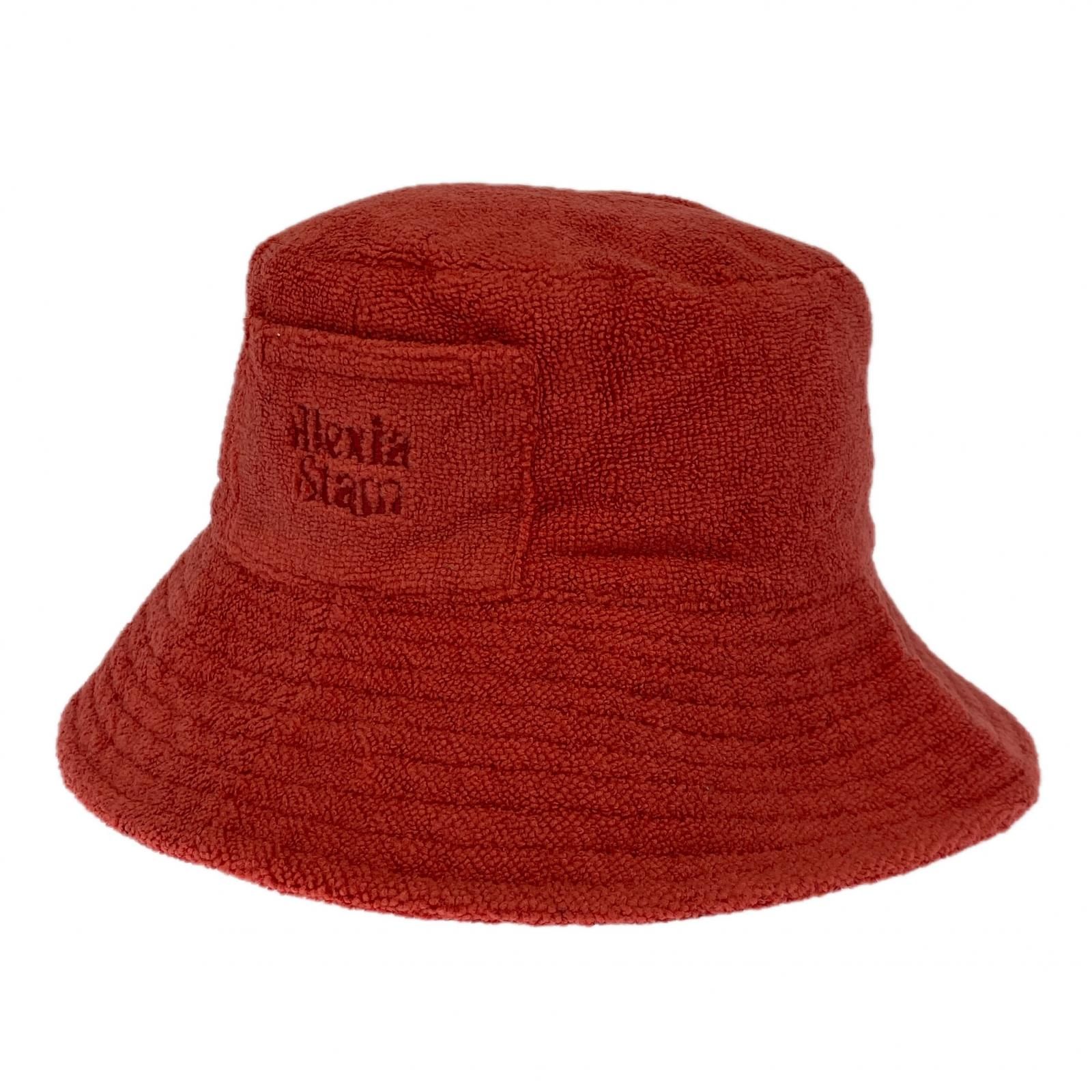 ALEXIA STAM ハット　レッド　red 美品 ALEXIA STAM アリシアスタン タグ付き パイル地 バケットハット