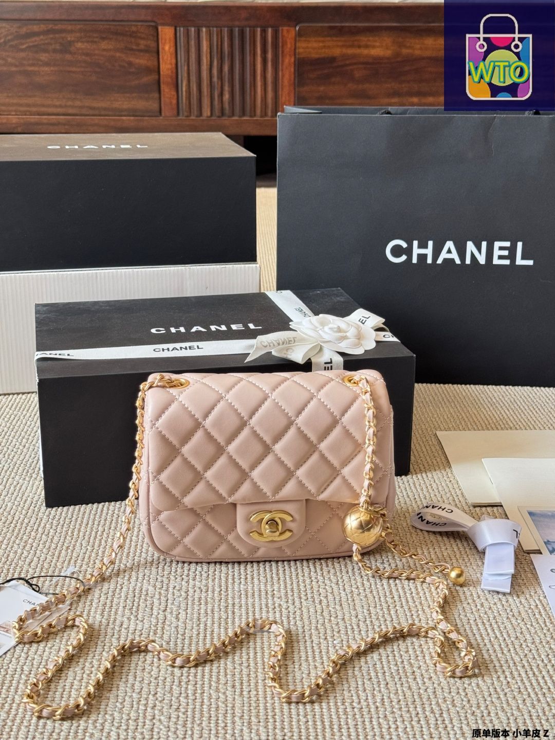 CHANEL まとめ売り 今日特価】Chanel シャネル ゴールドボールスクエアミニバッグ