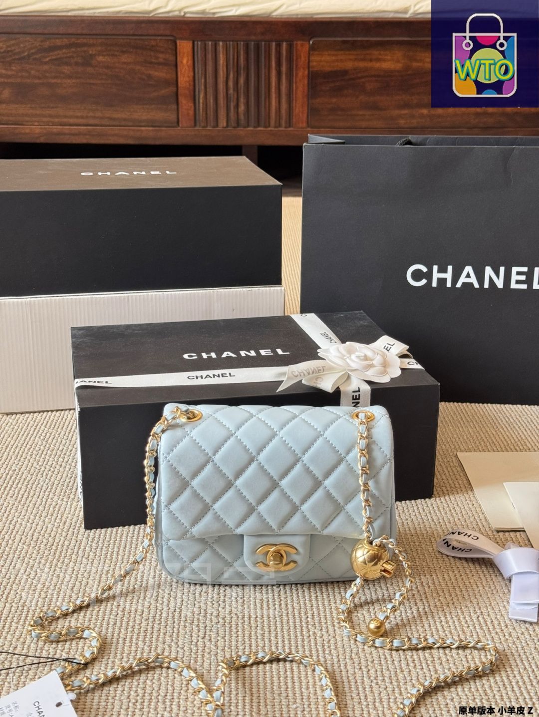 今日特価】Chanel シャネル ゴールドボールスクエアミニバッグ