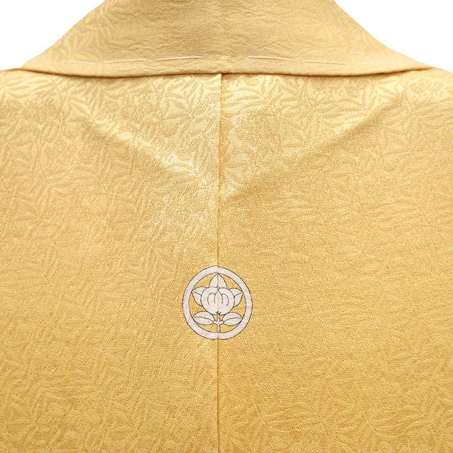 平和屋着物□極上 染織工芸意匠 色無地 お召地 作家物 一重蔓小牡丹