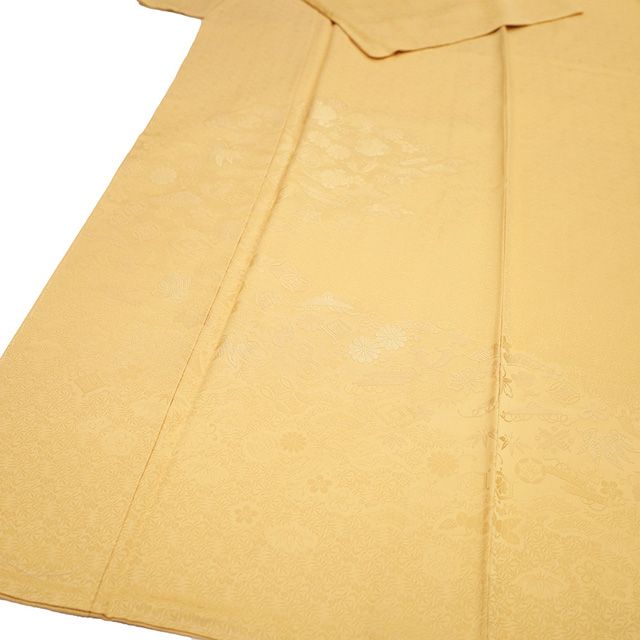 平和屋着物□極上 色無地 飴色 逸品 未使用 DZAB0779kh5 平和屋着物