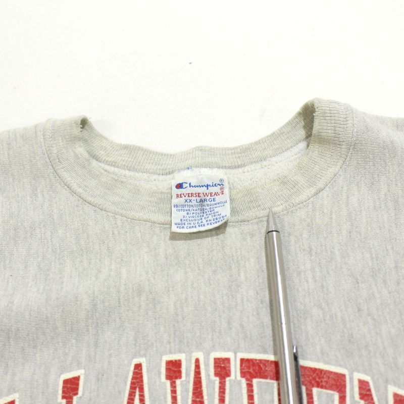 90s USA製 vintage Champion ST LAWRENCE カレッジ リバースウィーブ 