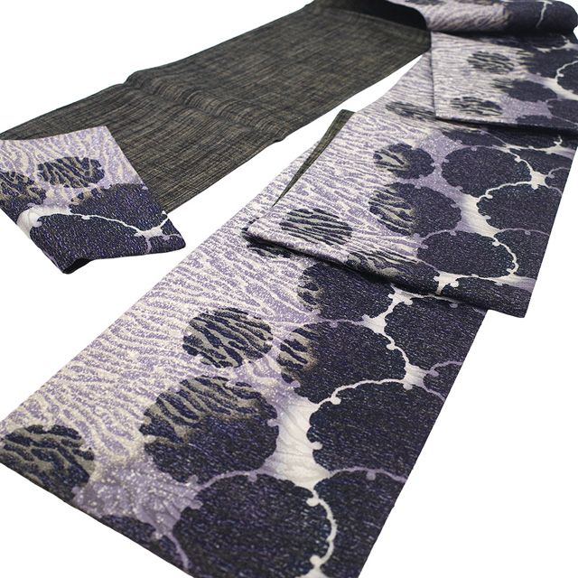 M258 夏帯　だるま　紗　全通　正絹　袋帯　未使用極美品 M258 夏帯 だるま 紗 全通 正絹 袋帯 未使用極美品 M258 夏