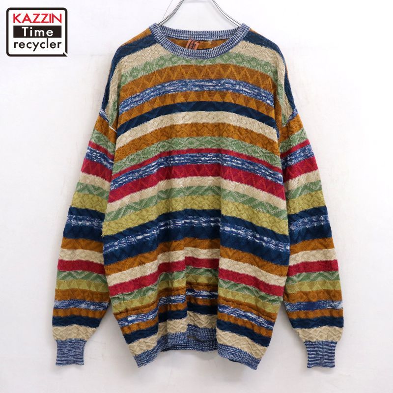 90s イタリア製 vintage MISSONI ミッソーニ ボーダー柄 コットン