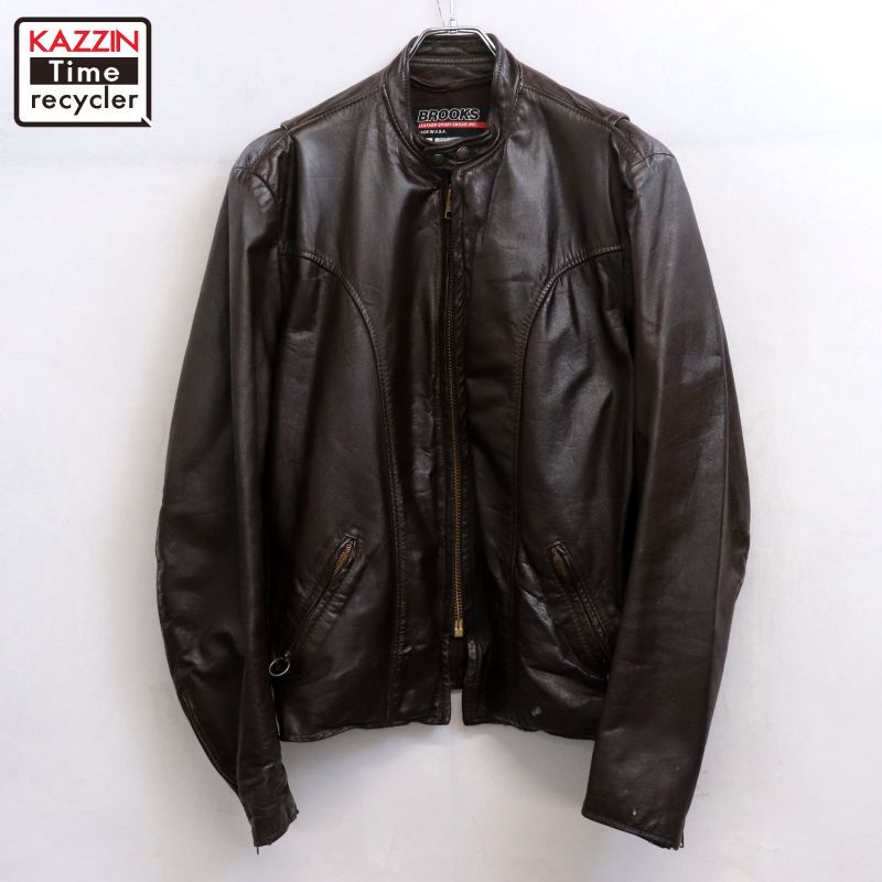 ヴィンテージ USA製 Brooks　シングルライダース４４　希少　BIGサイズ ヴィンテージ USA製 Brooks シングルライダース44 希少 BIGサイズ