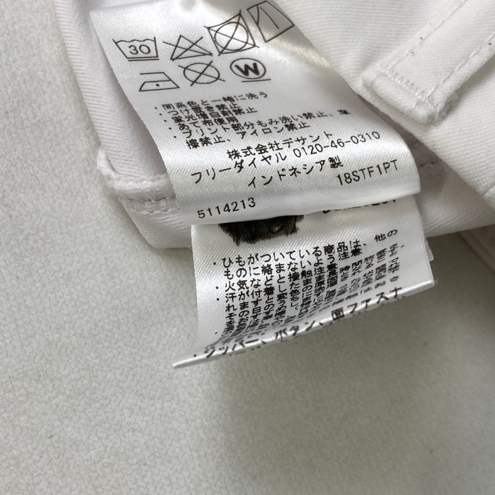 【未使用】descente ゴルフウェア ホワイト/ブルー　サイズL サイズ：L DESCENTE GOLF デサントゴルフ DGWLJE01 インナー付