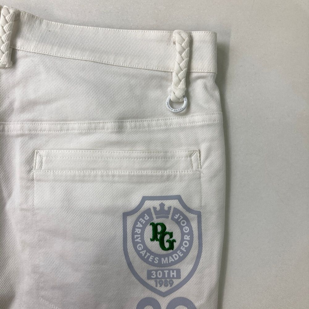 サイズ：4 PEARLY GATES パーリーゲイツ 30周年 パンツ ホワイト系