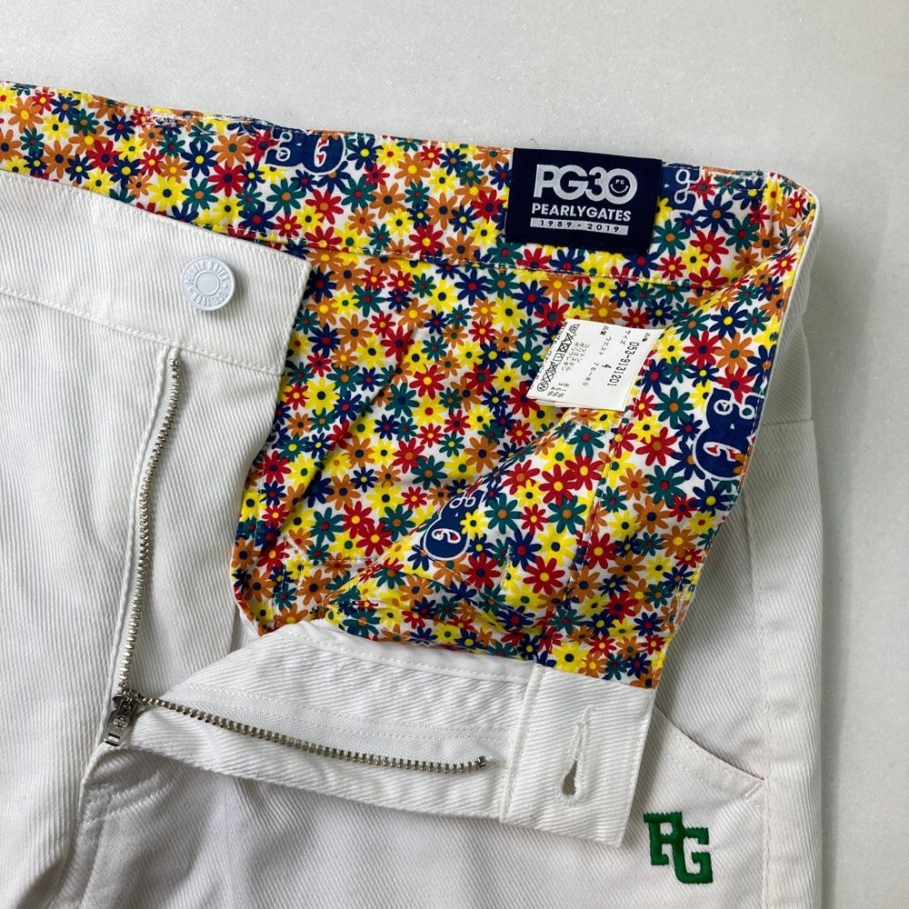 サイズ：4 PEARLY GATES パーリーゲイツ 30周年 パンツ ホワイト系