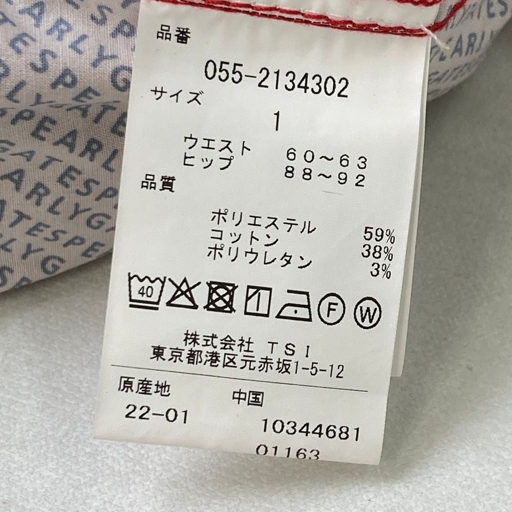 パーリーゲイツ　サイズ1 美品 サイズ：1 PEARLY GATES パーリーゲイツ 2022年 スカート 総柄 レッド