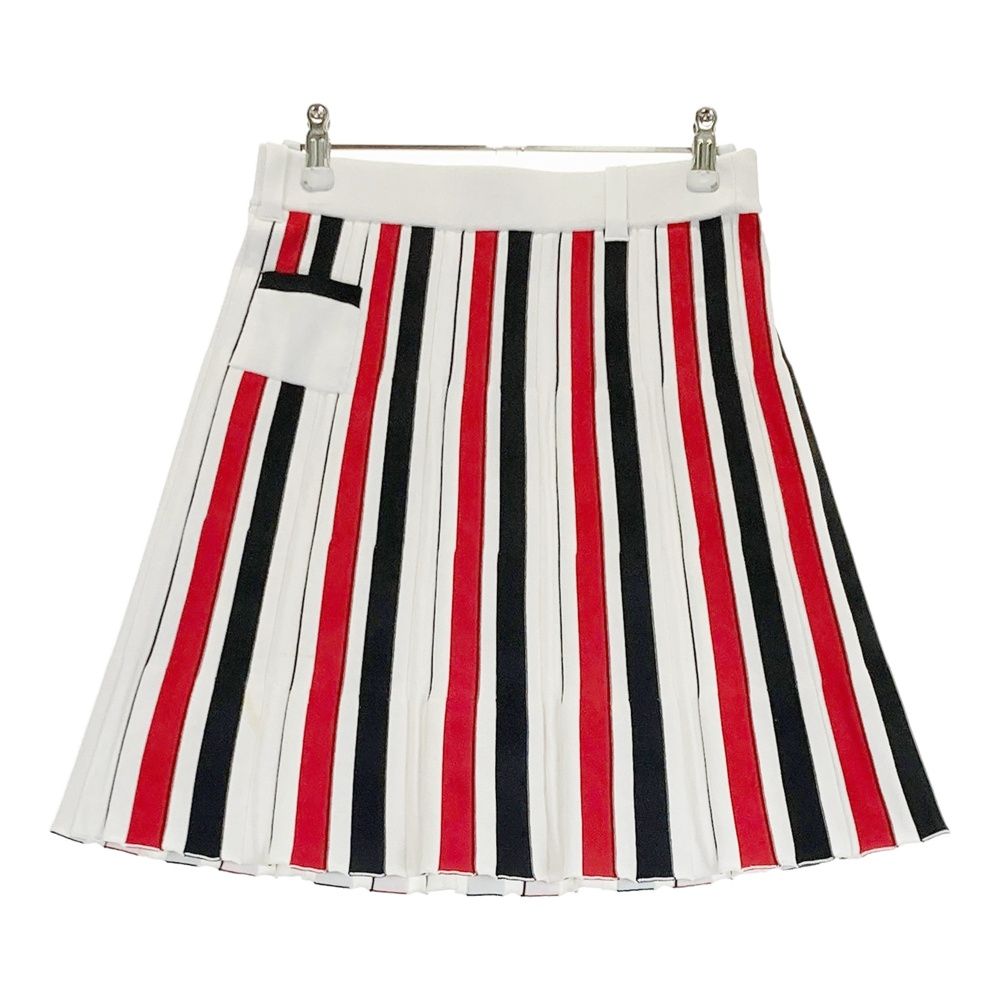 サイズ：38 ARCHIVIO アルチビオ ニットスカート ストライプ柄