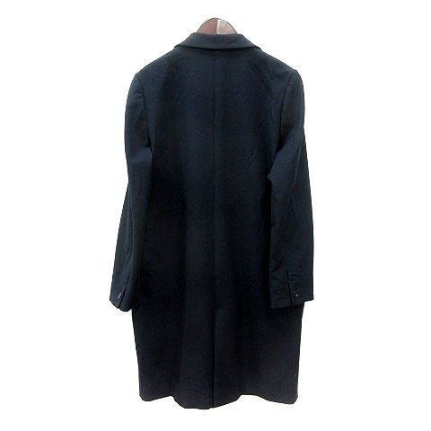 プラステ PLST チェスターコート シングル 総裏地 L 紺 ネイビー /MN